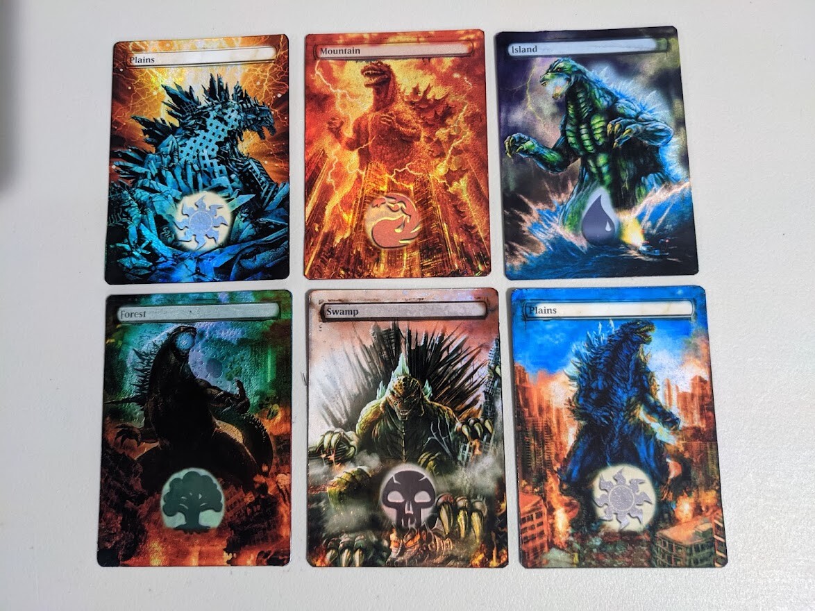 FOIL MTG GODZILLA Kaiju Altered Lands Great for Commander EDH CUBE FOIL BONUS