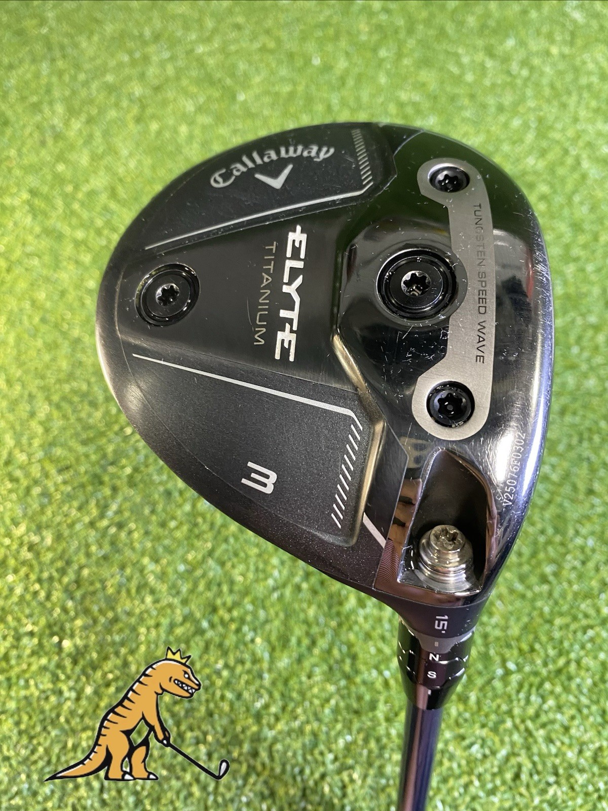 Used RH Callaway Elyte Titanium 15* 3-Wood Denali 70g Tour Extra Stiff Graphite