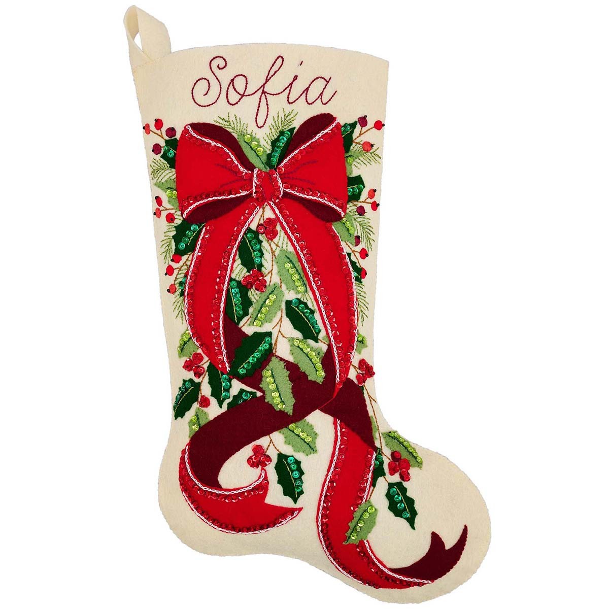 Bucilla® Evergreen Holiday Elegance Stocking Kit