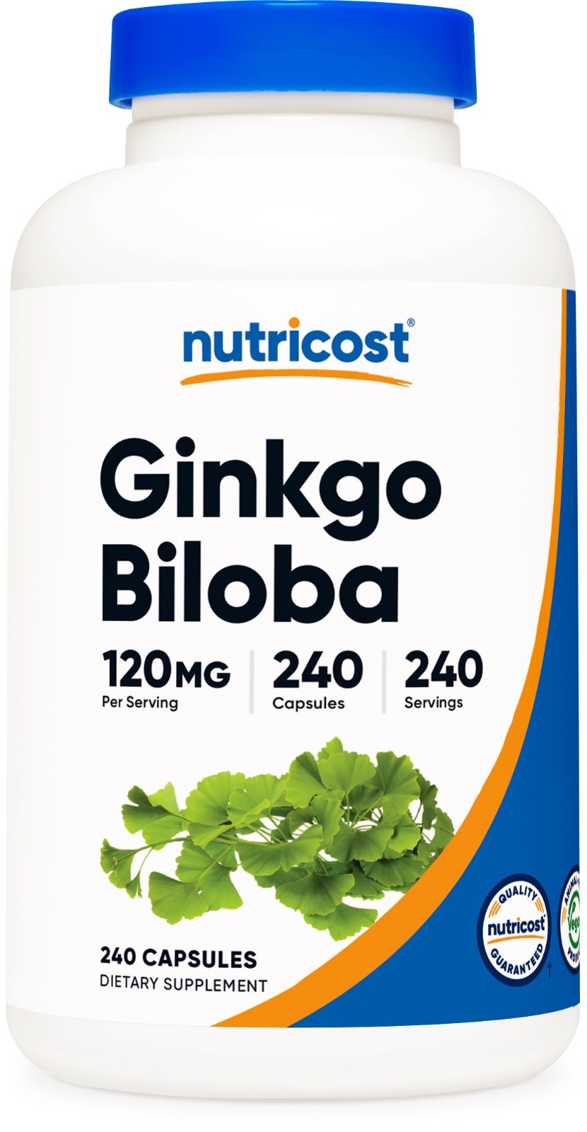 Nutricost Ginkgo Biloba Extract 120mg, 240 Capsules - Gluten Free & Non-GMO