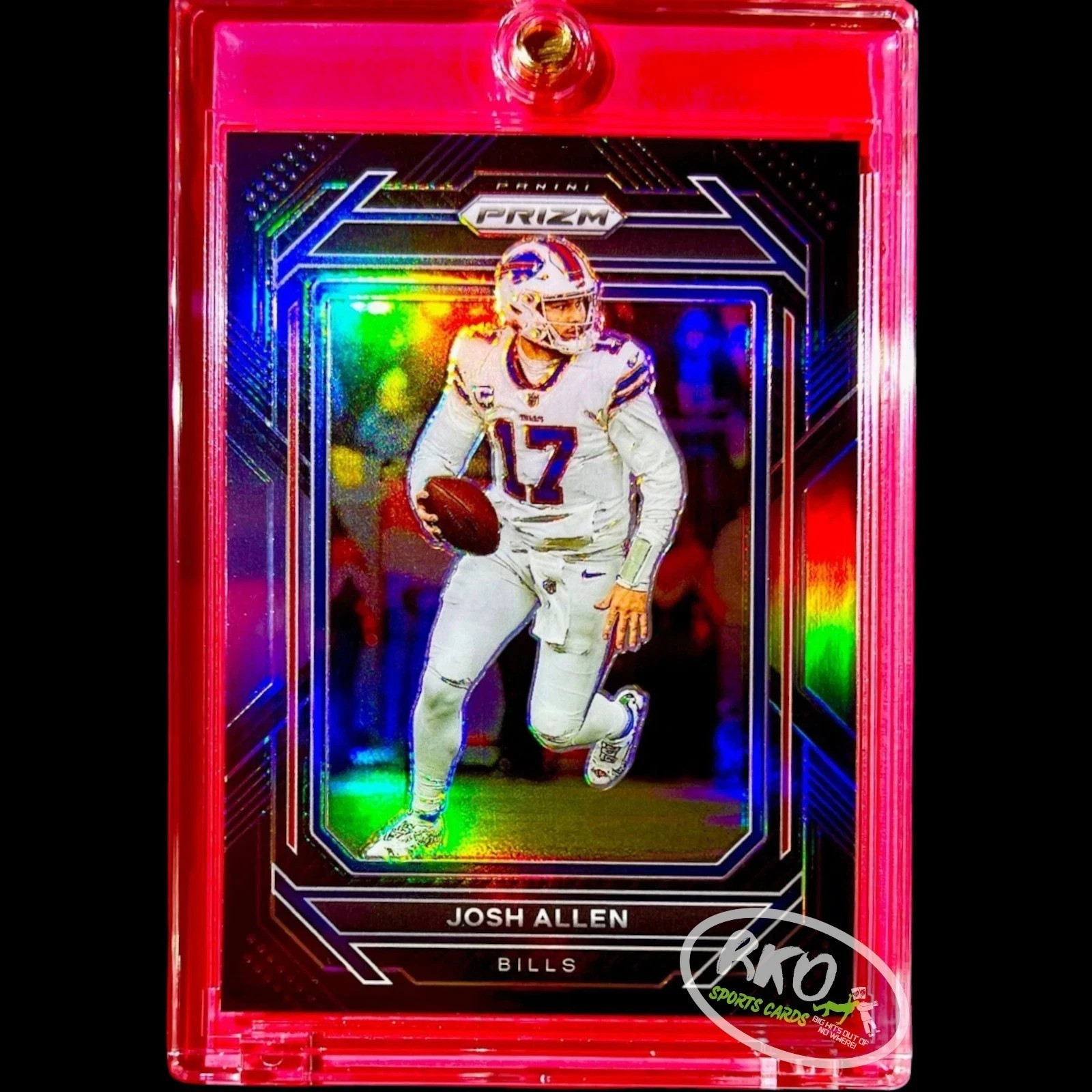 Josh Allen RARE BLACK REFRACTOR PRIZM SP 2022 Prizm Insert Card BILLS MVP MINT