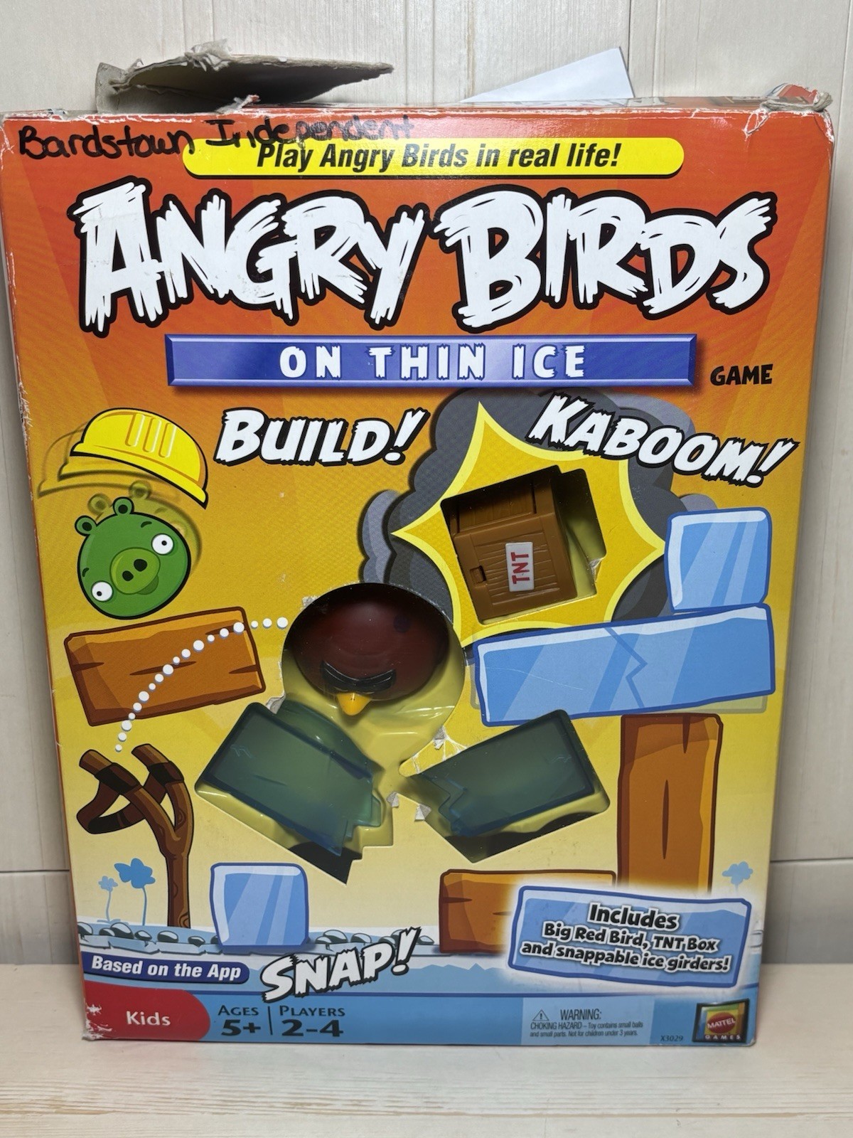 ANGRY BIRDS On Thin Ice Game Mattel 2011, Complete