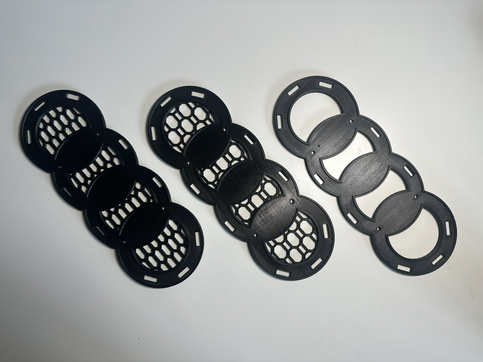 Audi Emblem Holder for Aftermarket Honeycomb Grille – 3D Printed Grille mount