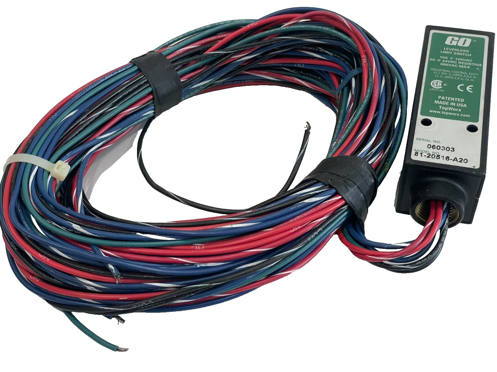 NEW TOPWORX GO SWITCH 81-20516-A20 LEVERLESS LIMIT SWITCH 10A120VAC 8020516A20