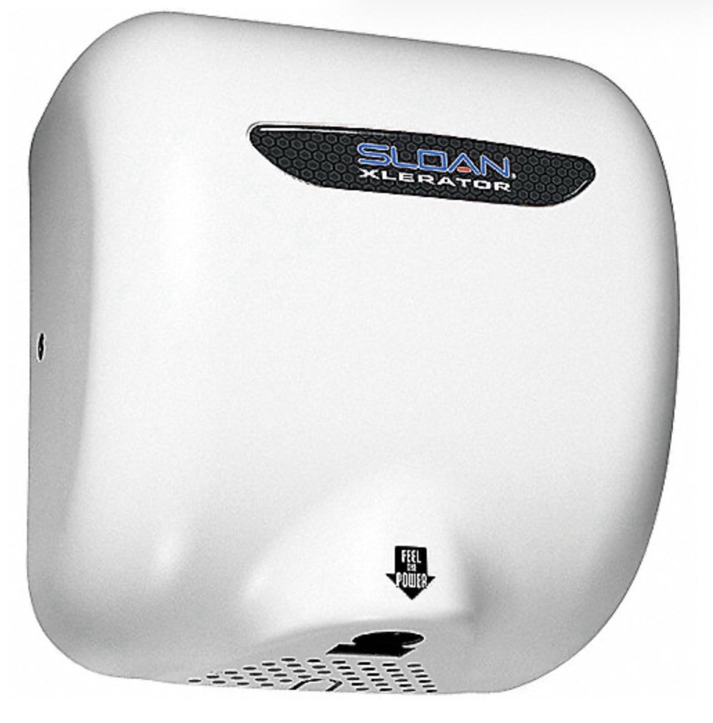 SLOAN EHD-501-WHT HAND DRYER WHITE EXCEL XLERATOR XL-W WALL MOUNT AUTOMATIC ADHD