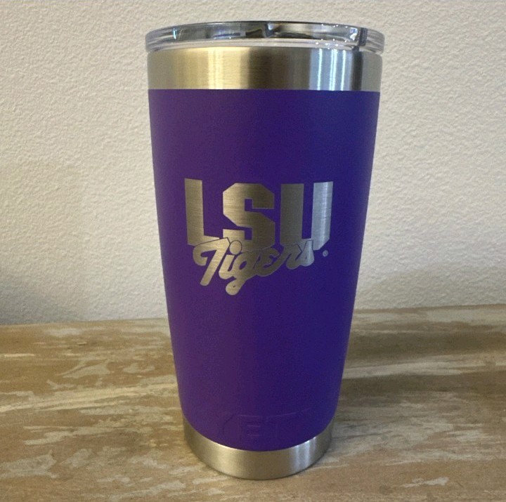 LSU Stadium Exclusive Yeti Tumbler Purple “LSU Tigers”