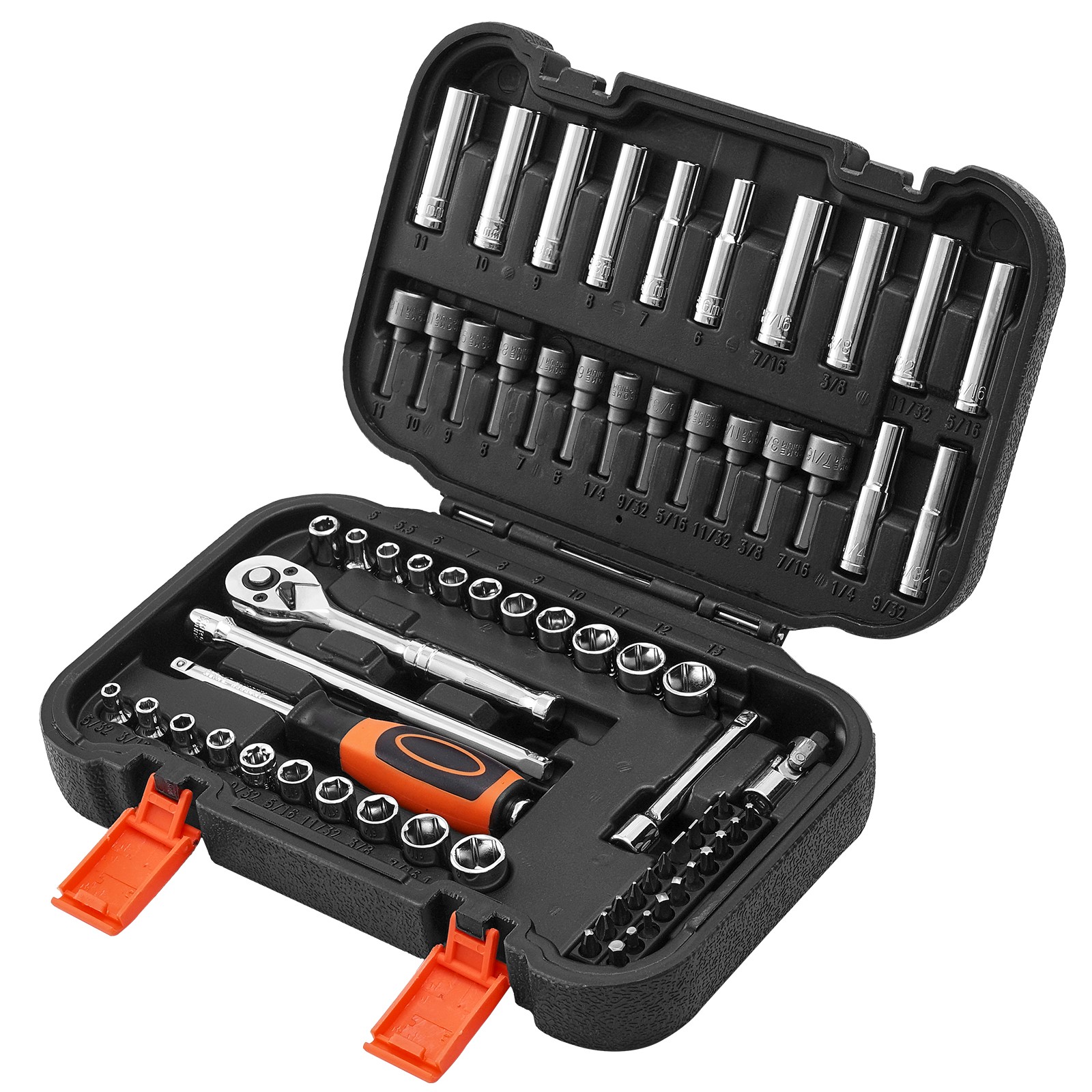 Uimoso 70-Piece Socket Tool Set for 1/4-Inch Drive Automotive Repairs