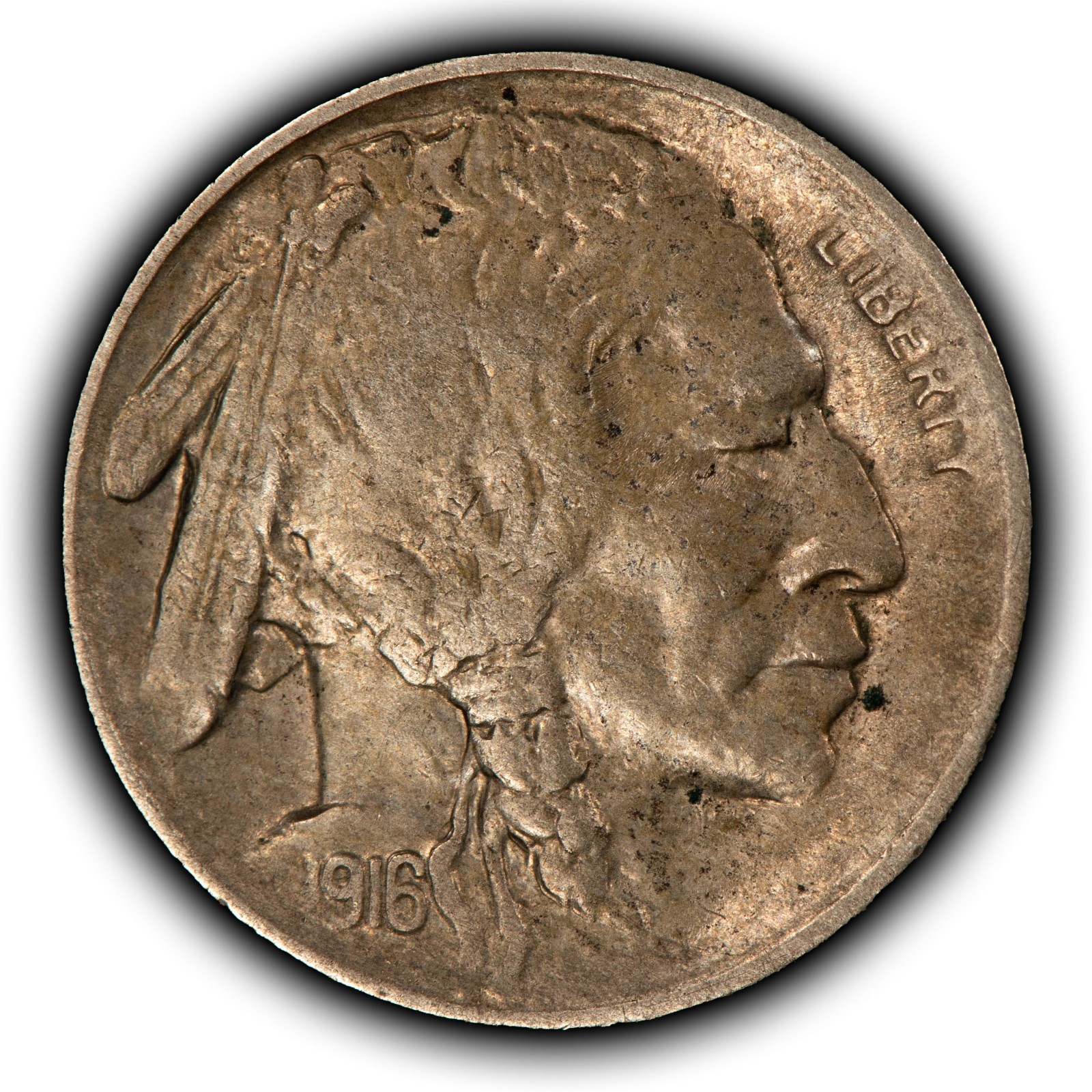 1916-S 5c Indian Head Buffalo Nickel - AU/UNC Semi Key Date - SKU-Y6592