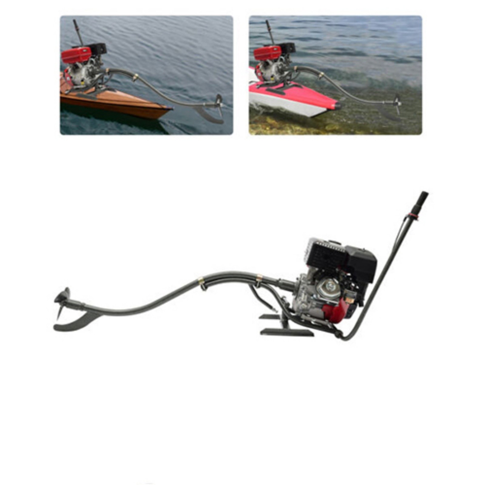 9KW 4Stroke 15 HP Outboard Motor Fishing Boat Engine Air Cooling Single Cylinder