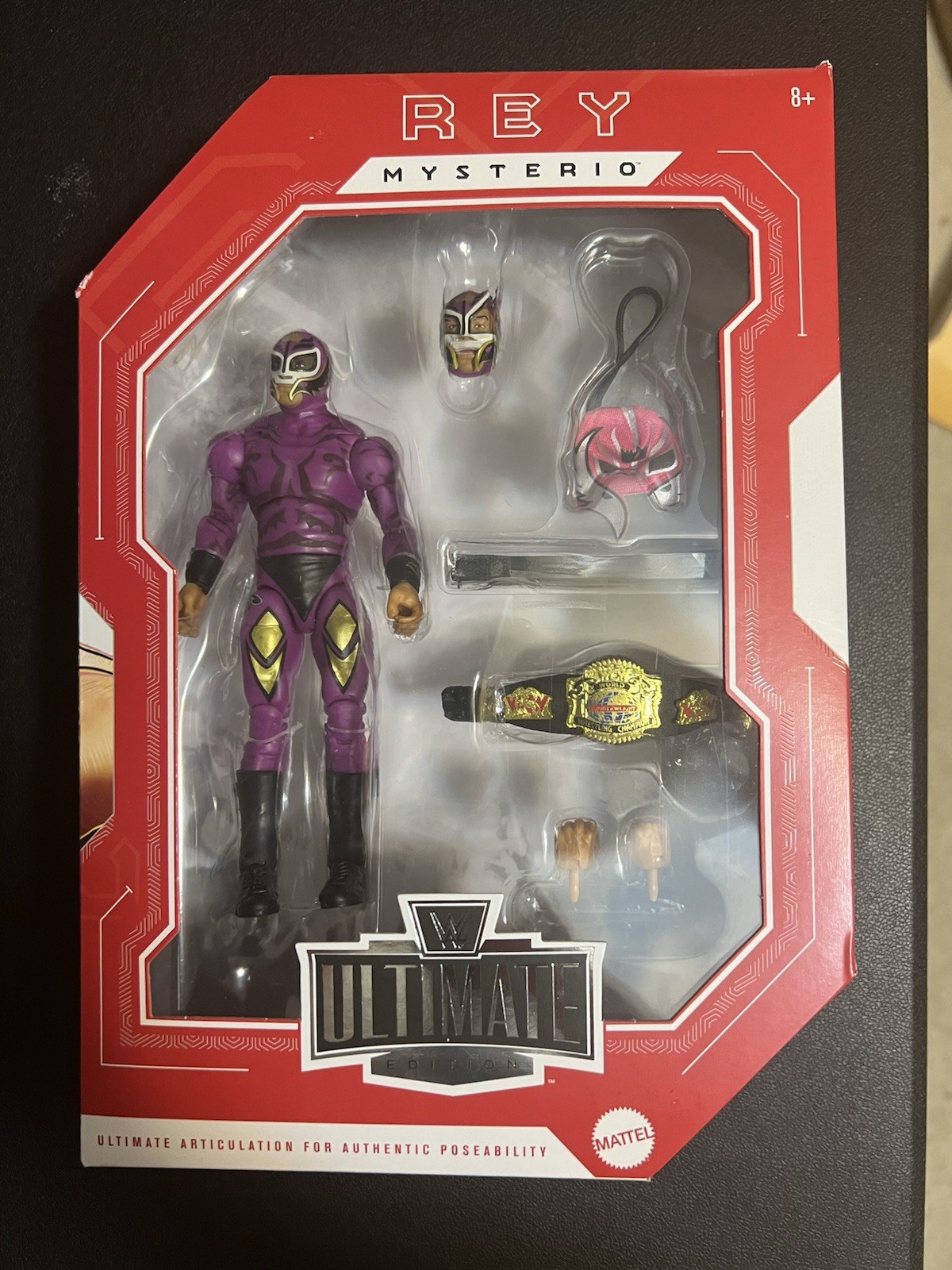 Rey Mysterio Legends Ultimate Edition Mattel WCW WWE Cruiserweight Championship