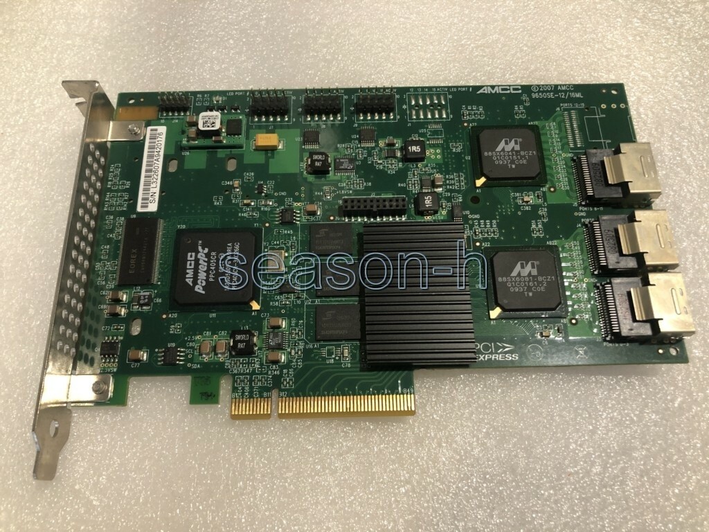 3Stock 9650SE-12ML 12-Port PCI-E SATA II RAID Controller RAID 0,1,5,6,10,50,JBOD