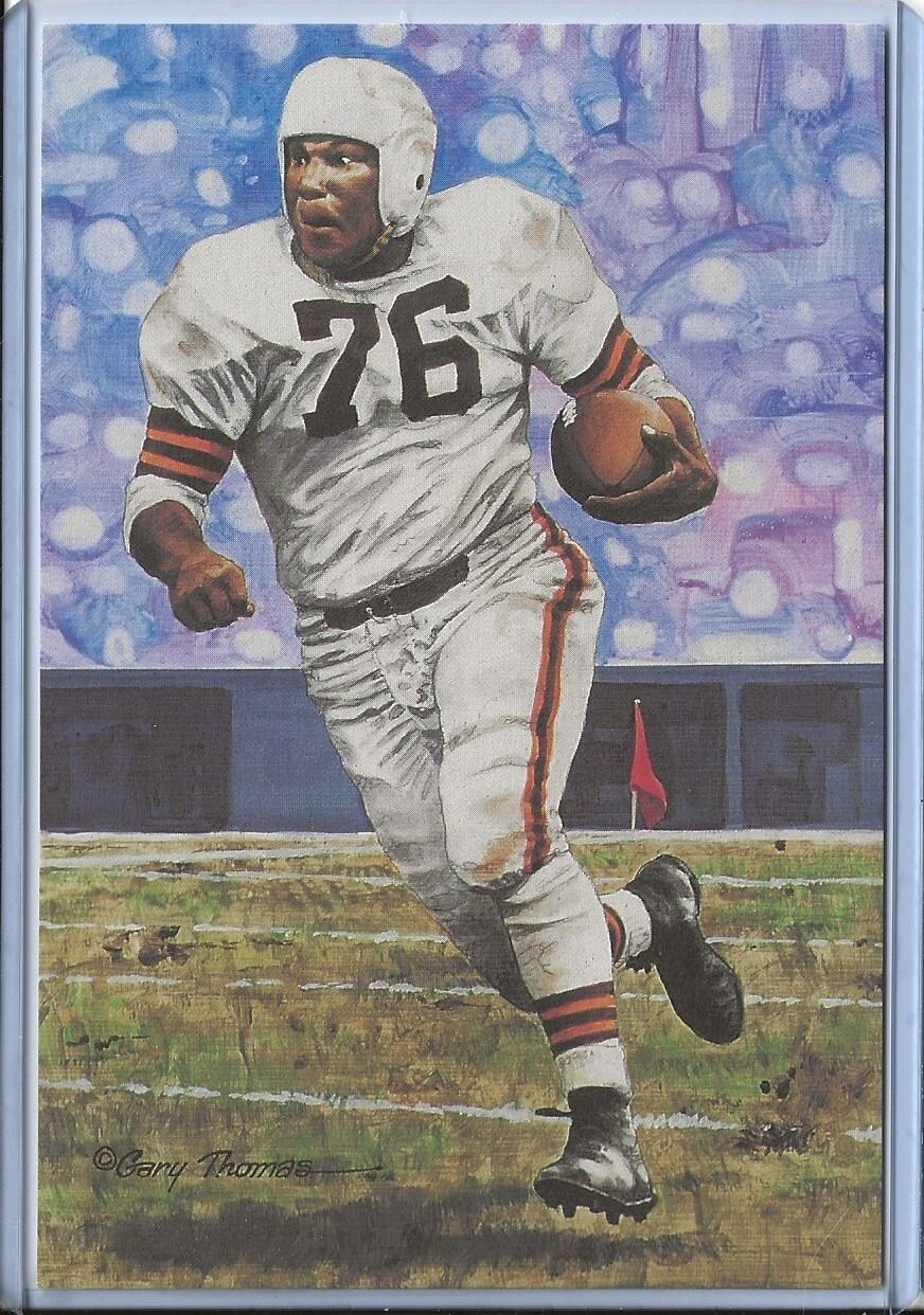 1991 Marion Motley Goal Line Art Postcard Unsigned - Series 3 Three 1991 Marion Motley Goal Line Art Postcard Unsigned - Series 3 Three
