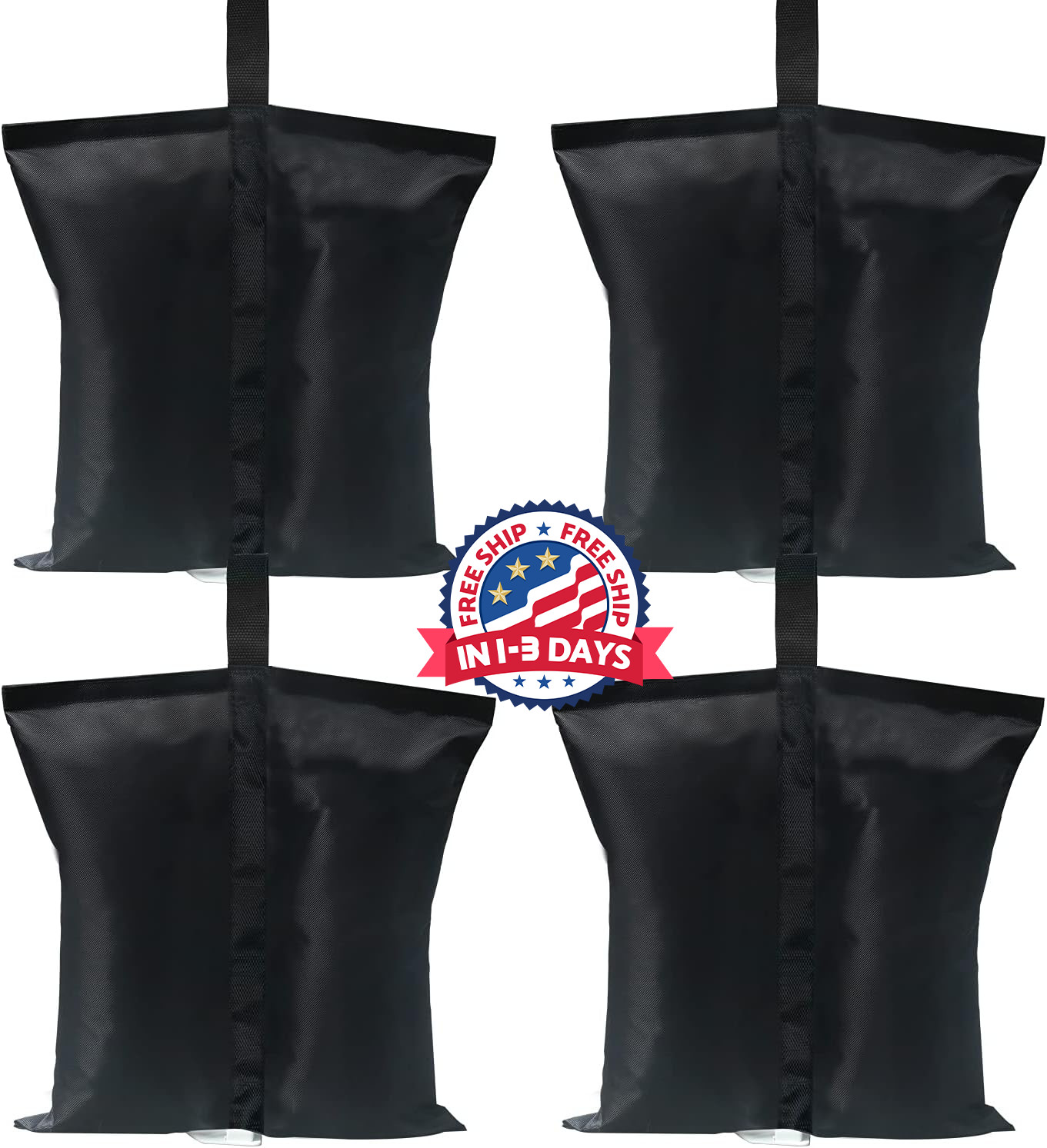 Bolsas de arena para carpas Canopy Weights de 120 lb, paquete de 4 (negro) Bolsas de arena para carpas Canopy Weights de 120 lb, paquete de 4 (negro)