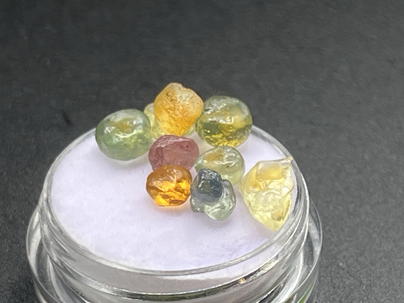 Natural Montana Sapphire Rough 10.00ct Multi-Color Gemologist Verified