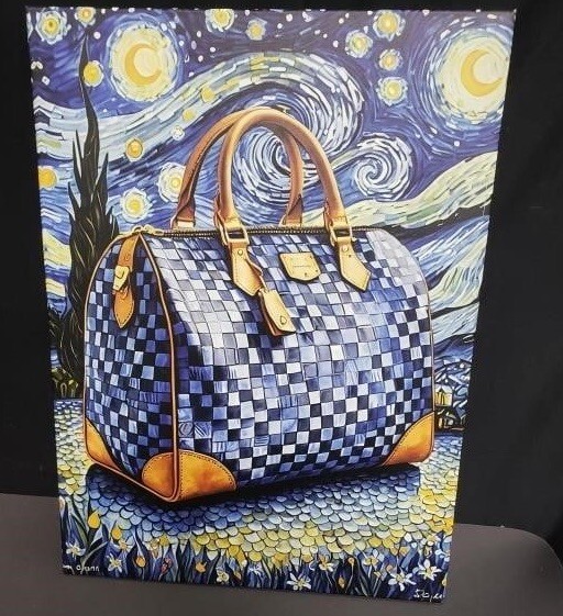 Vincent Van Gogh Tribute Limited Print With COA 24x18” Modern Purse Combo Vincent Van Gogh Tribute Limited Print With COA 24x18” Modern Purse Combo