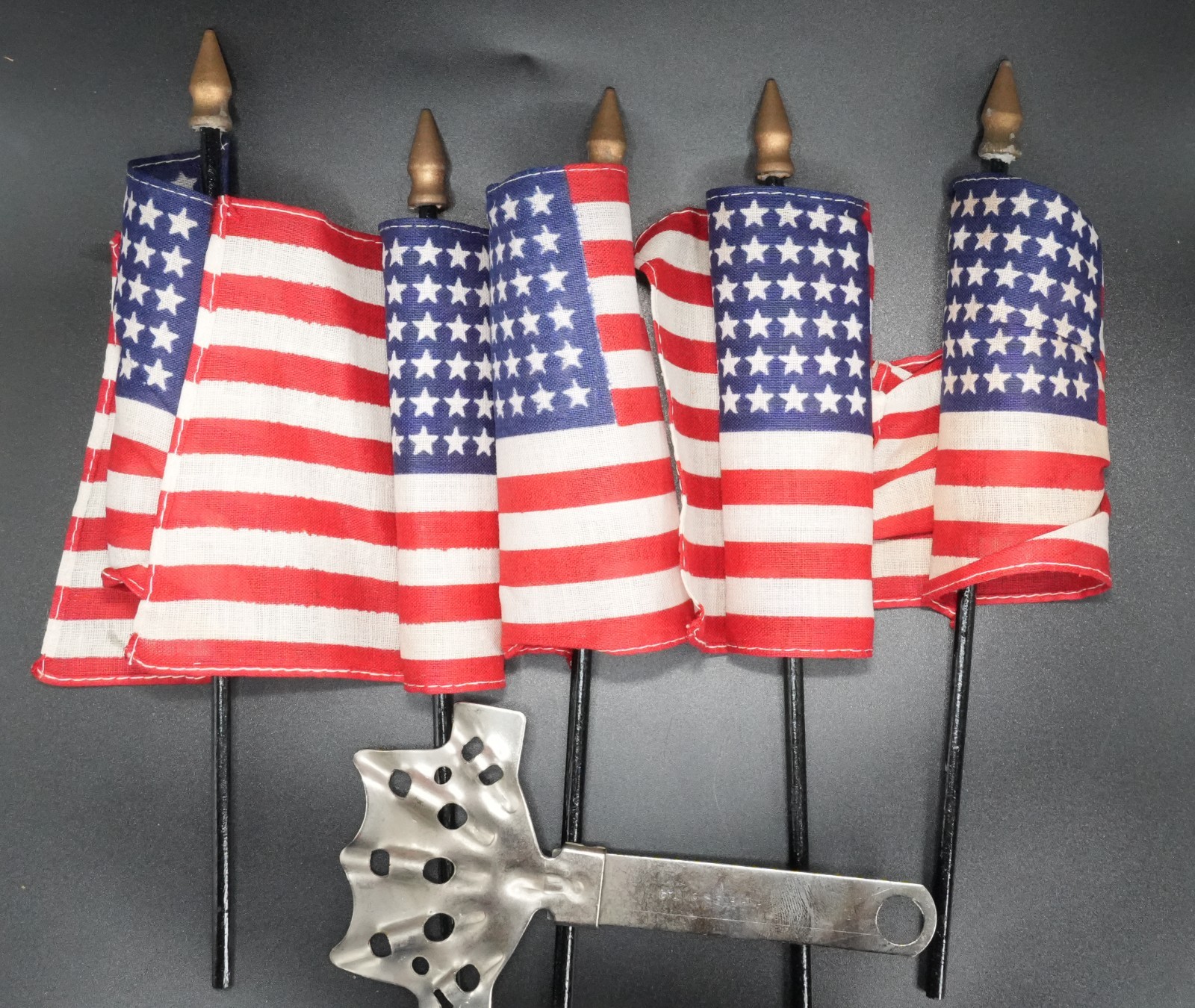 Vintage 40's 50s Annin 48-Star U.S. Flag Set No. 5B Bicycle Auto Original Box