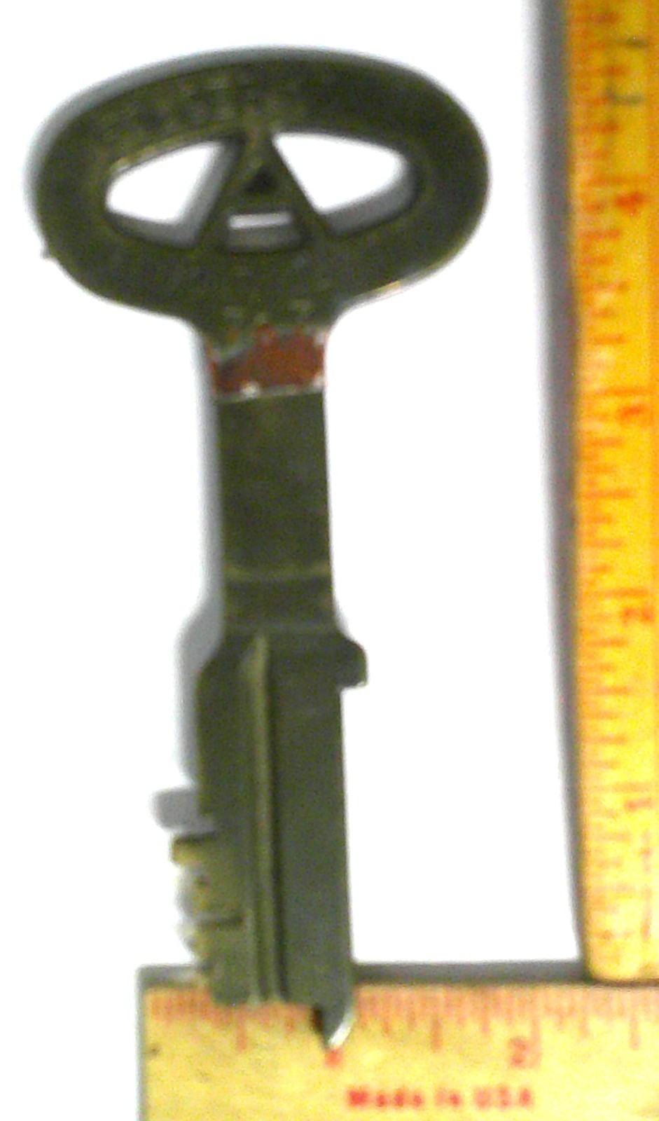 Folger Adam jail key vintage brass prison collectible skeleton lock memorabilia