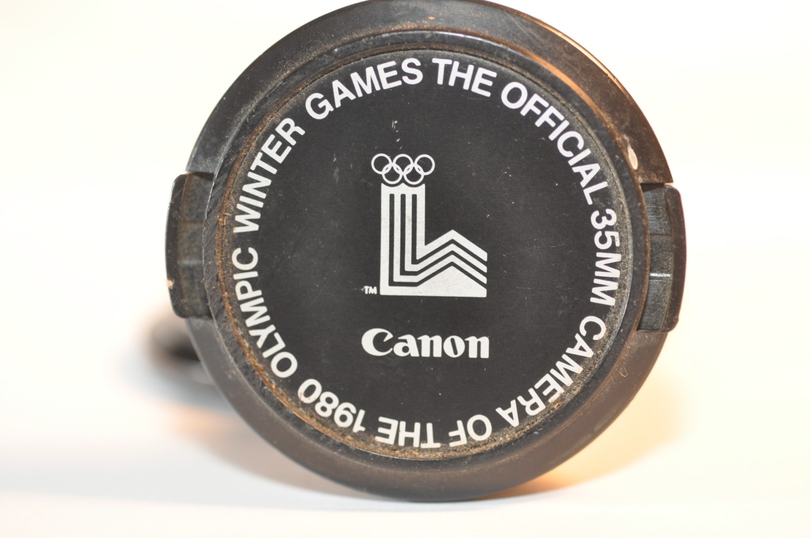 Canon FD C-52 1980 lake Placid Olympic Games 52mm front lens cap vintage 80's