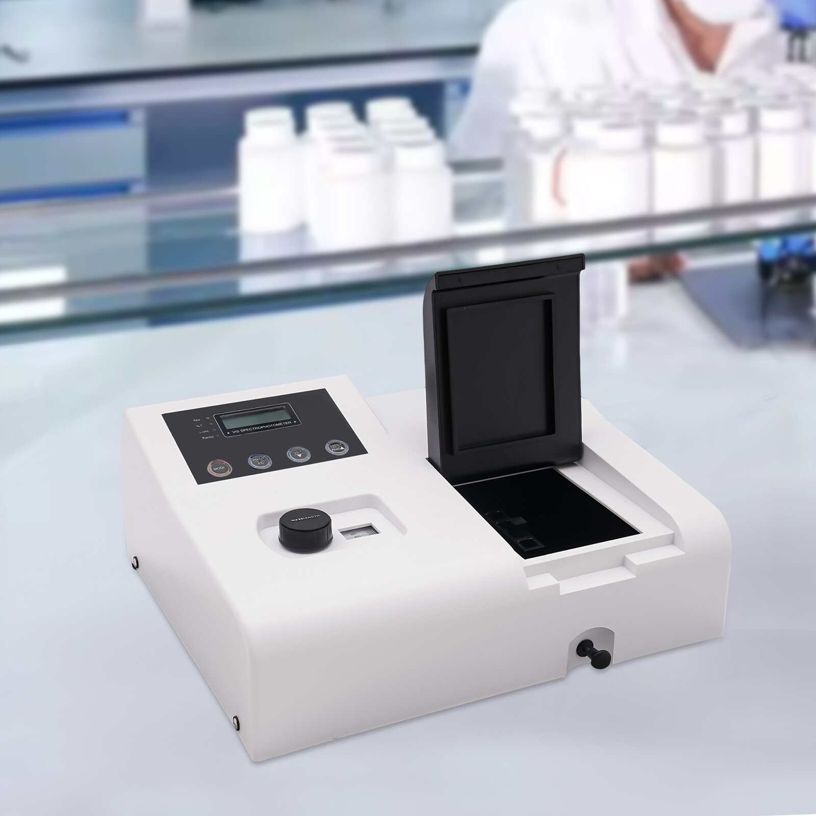 Digital Visible Spectrophotometer 350-1020nm Laboratory Spectrometer Equipment