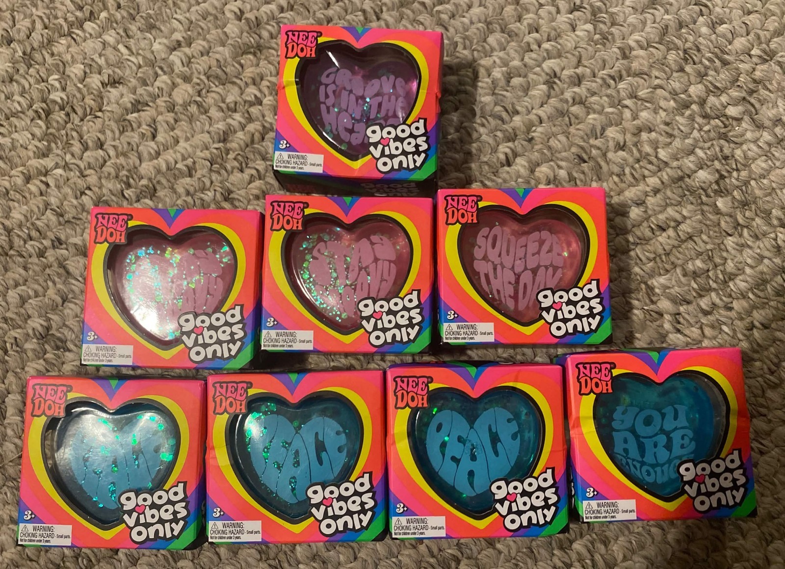 NEW NeeDoh Good Vibes Only Squishy Sensory Fidget Toy Stress Relief Schylling NEW NeeDoh Good Vibes Only Squishy Sensory Fidget Toy Stress Relief Schylling