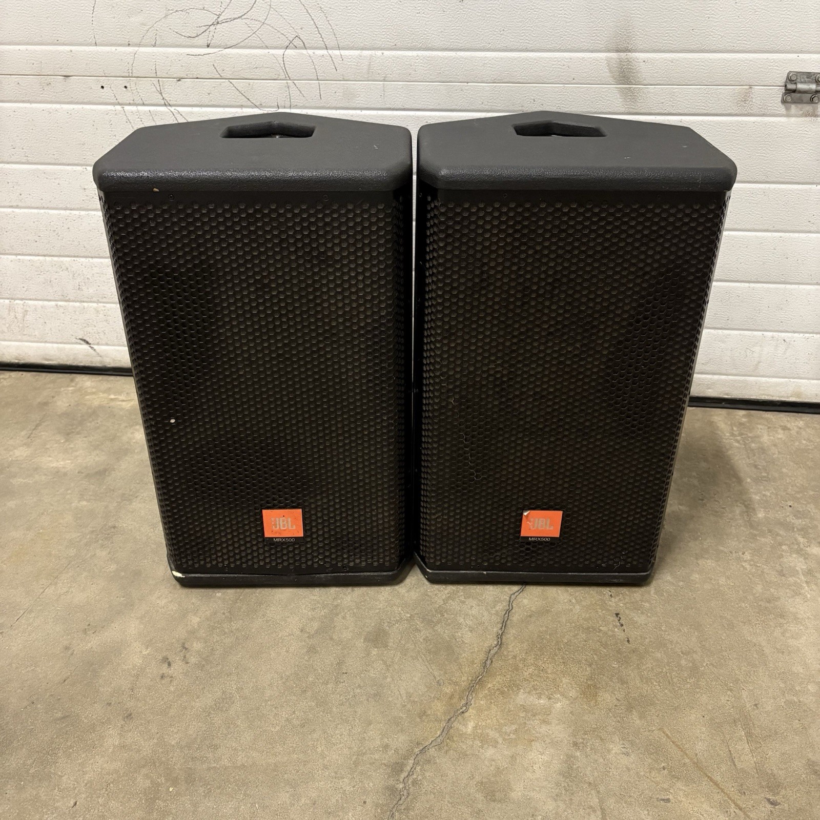 Pair JBL MRX500 Professional PA Speakers 2-Way Passive Loudspeakers