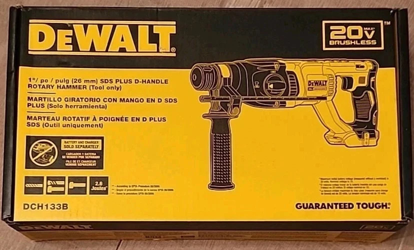 DEWALT DCH133B 20V Max XR Rotary Hammer Drill DEWALT DCH133B 20V Max XR Rotary Hammer Drill