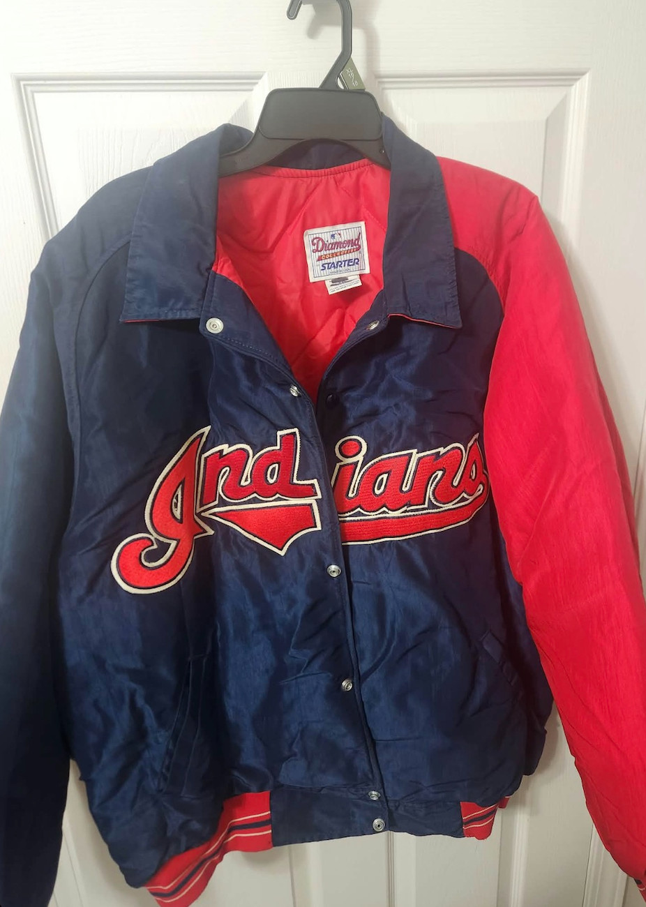 VINTAGE Cleveland Indians Starter Jacket 90s Throwback Guardians XXL VINTAGE Cleveland Indians Starter Jacket 90s Throwback Guardians XXL