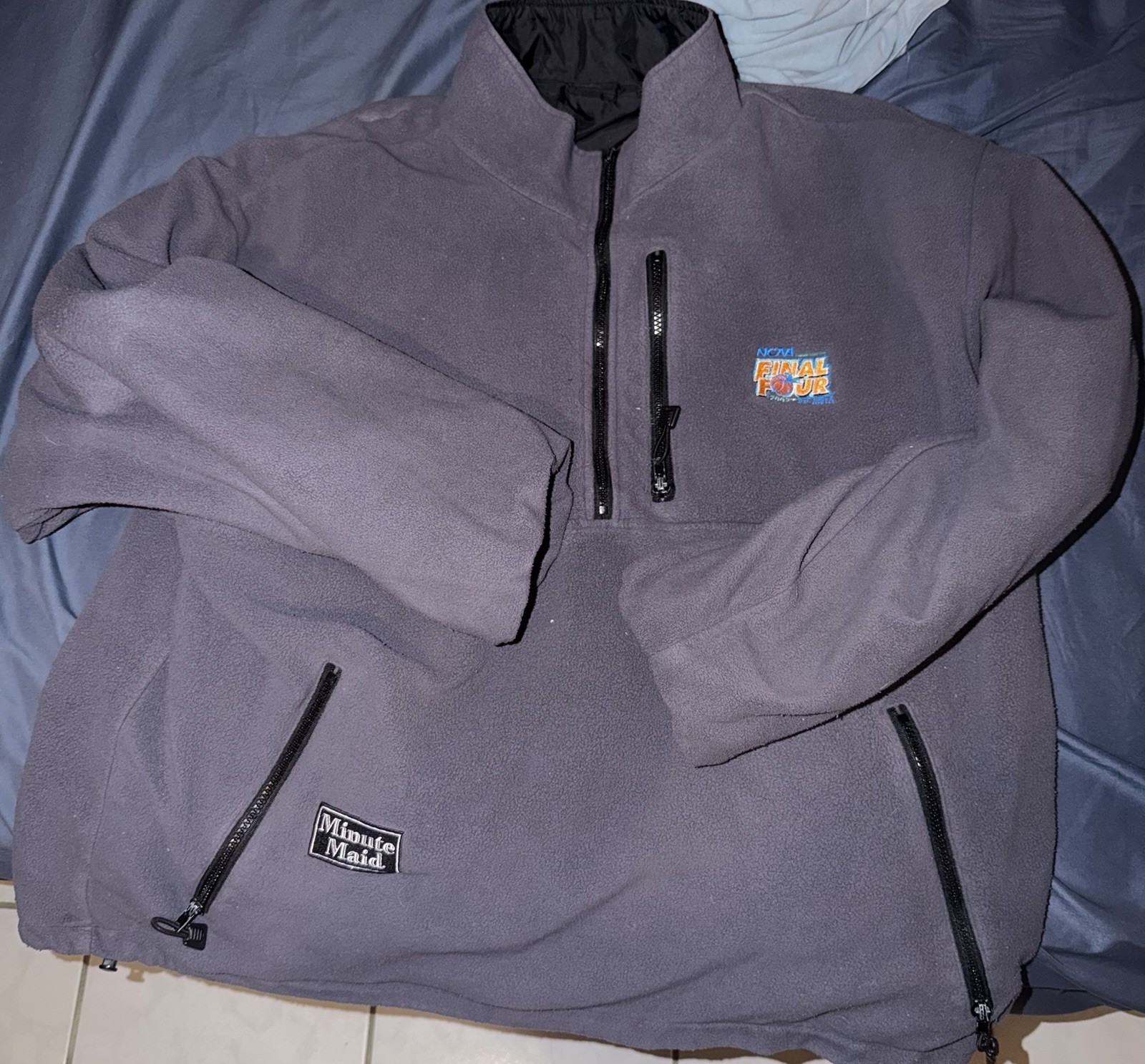 Vintage 2002 NBA NCAA final four reversible jacket