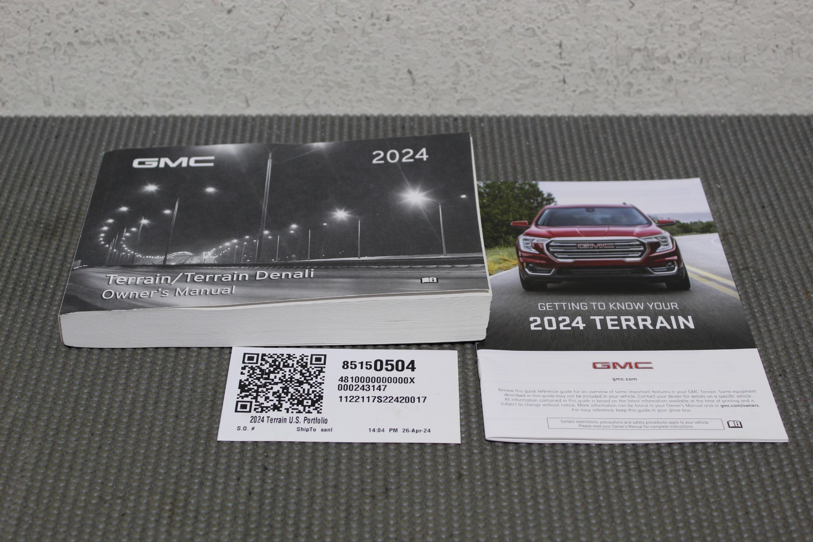 2024 GMC TERRAIN / TERRAIN DENALI OWNERS MANUAL GUIDE WITH LITERATURE 