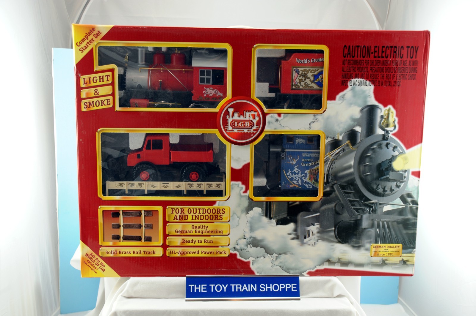 LGB 72310 WORLD\'S GREATEST SHOW CIRCUS TRAIN SET. G GAUGE. TESTED. NEW IN BOX.