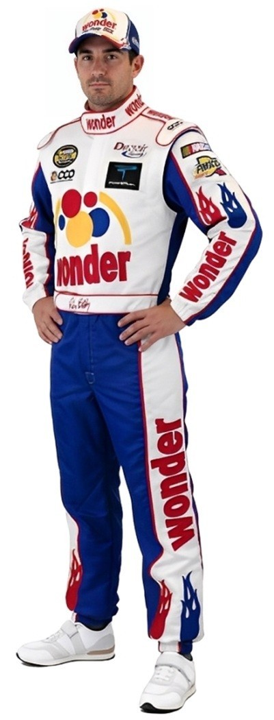 Ricky Bobby NASCAR Jumpsuit + Cap Full Costume TALLADEGA NIGHTS