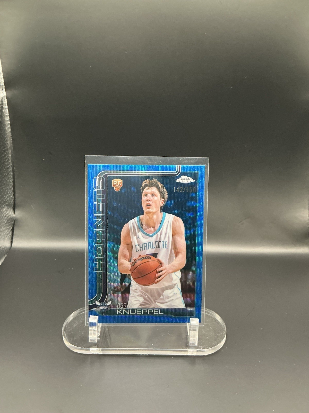 Topps Chrome update Kon Knueppel Blue RayWave Refractor RC /150 