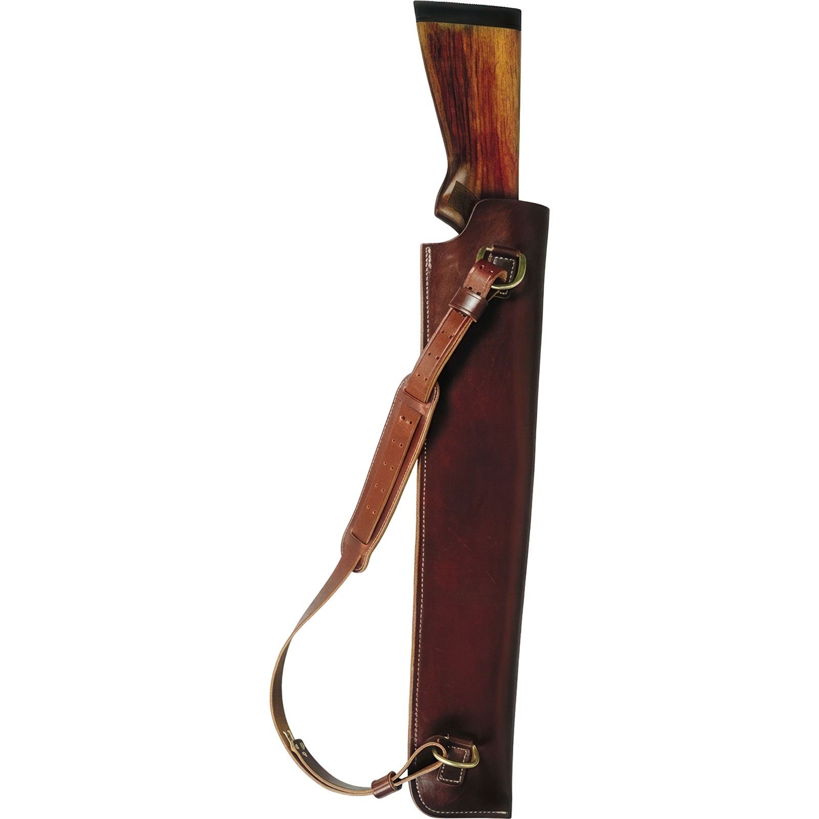 TRIPLE K 937 Over The Shoulder Walnut Oil Shotgun Scabbard (93700)