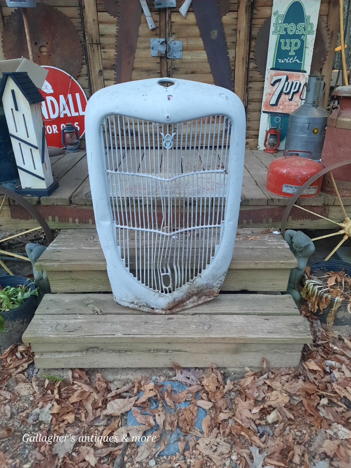 antique 1930s Ford V8 Pickup Truck GRILLE SHELL Original Pickup Rat Rod