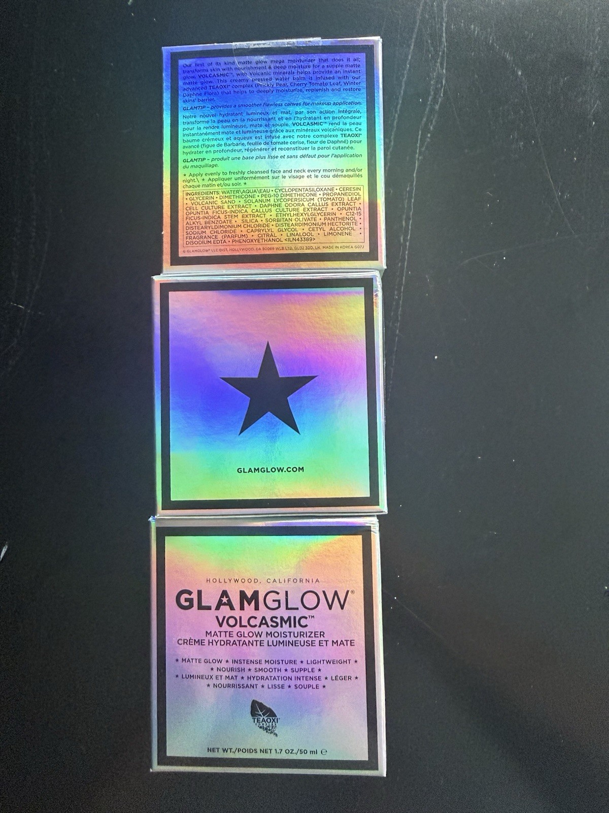 GLAMGLOW VOLCASMIC Matte Glow Moisturizer 1.7oz/50ml NEW Sealed Lot of 3