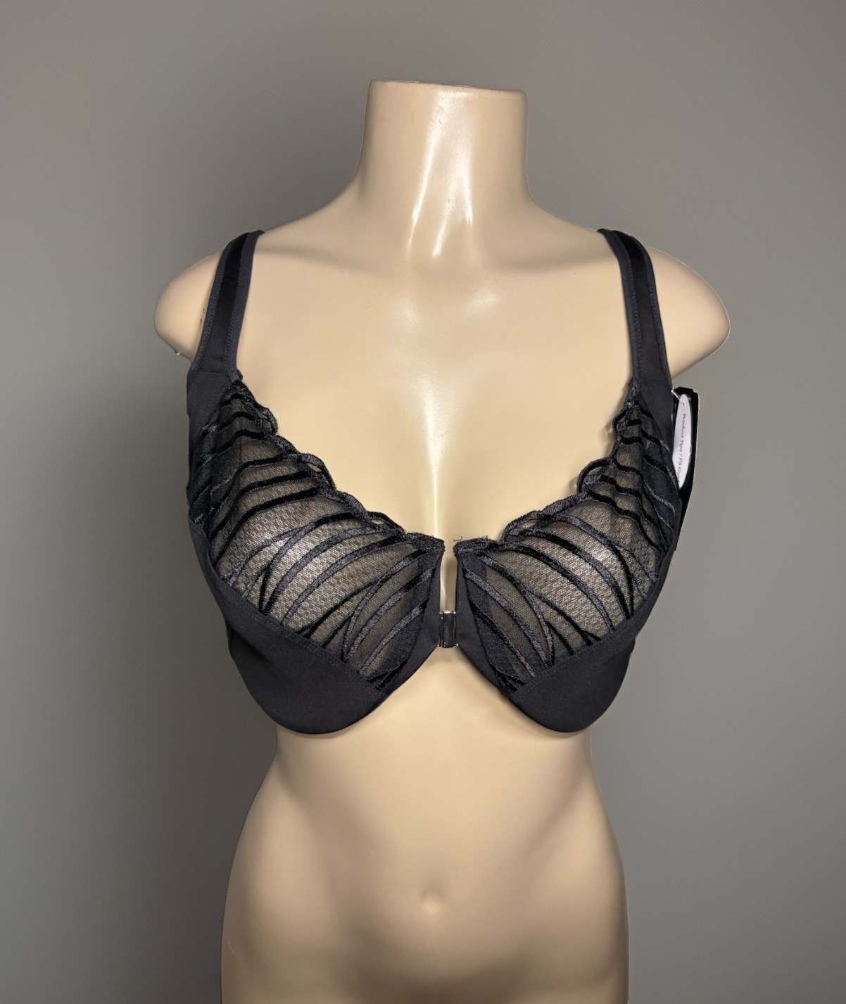 New Paramour by Felina Ethereal Mesh Bra Front Close Size 38G New Paramour by Felina Ethereal Mesh Bra Front Close Size 38G