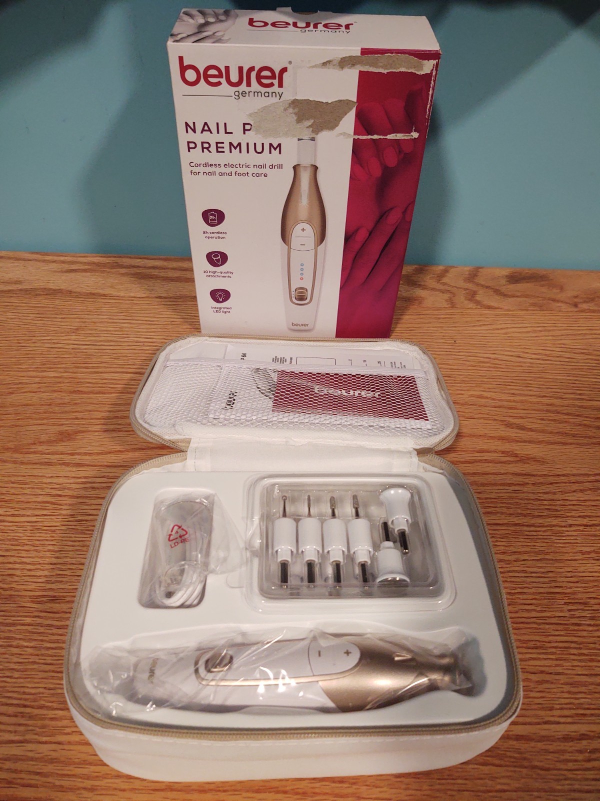 Beurer Germany Nail Pro Premium Cordless Electric Nail Drill MP 64 New Open Box Beurer Germany Nail Pro Premium Cordless Electric Nail Drill MP 64 New Open Box