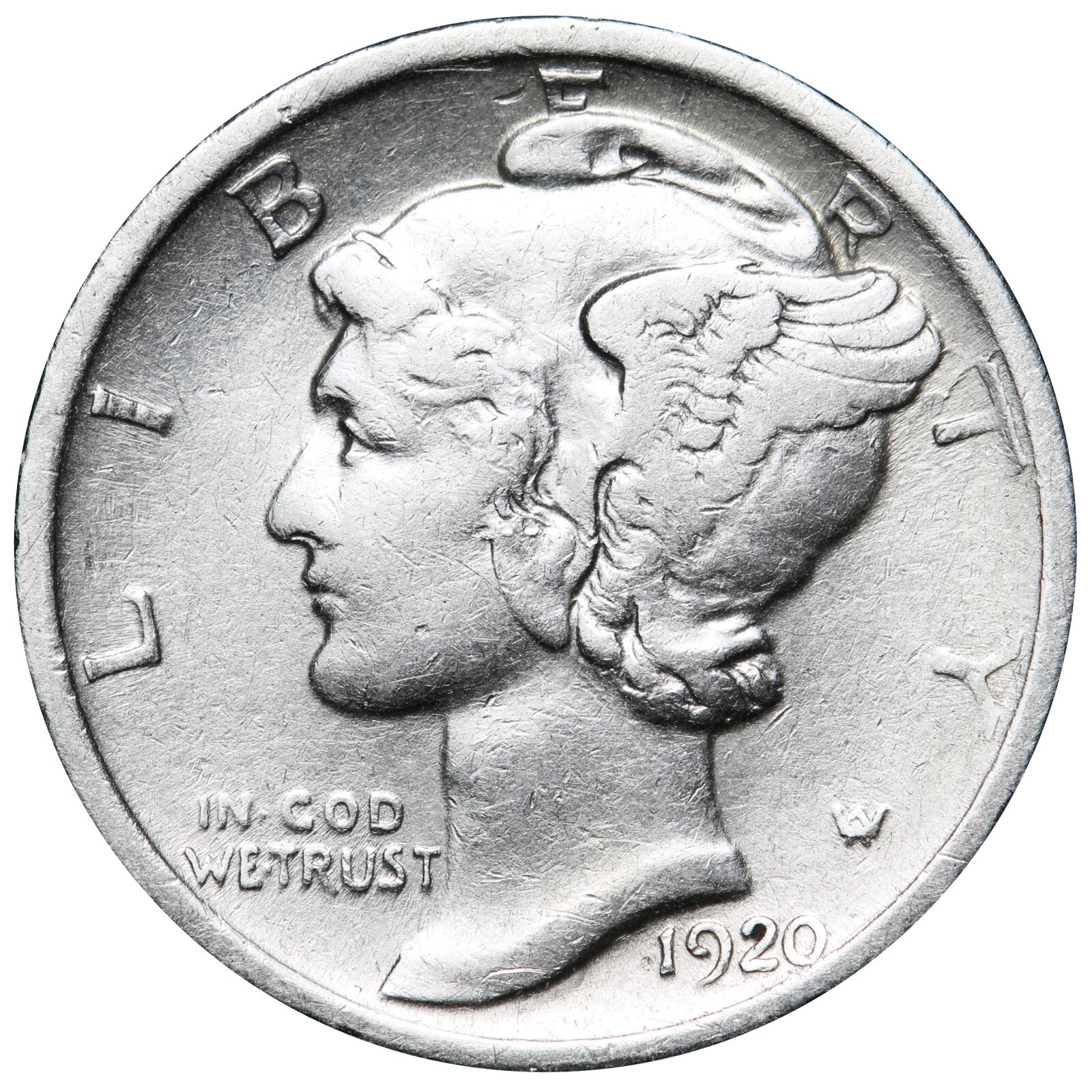 1920-D Mercury Dime Better Grade Nice Coin