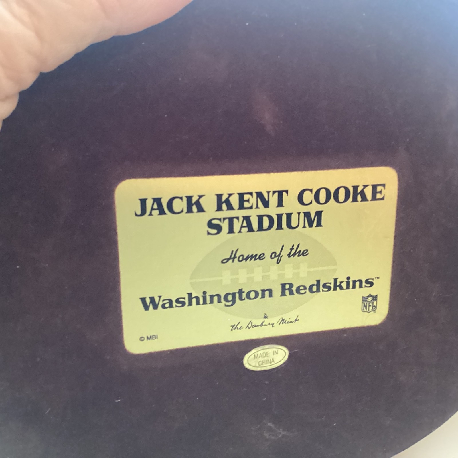 DANBURY MINT WASHINGTON REDSKINS JACK KENT COOK STADIUM FIGURINE