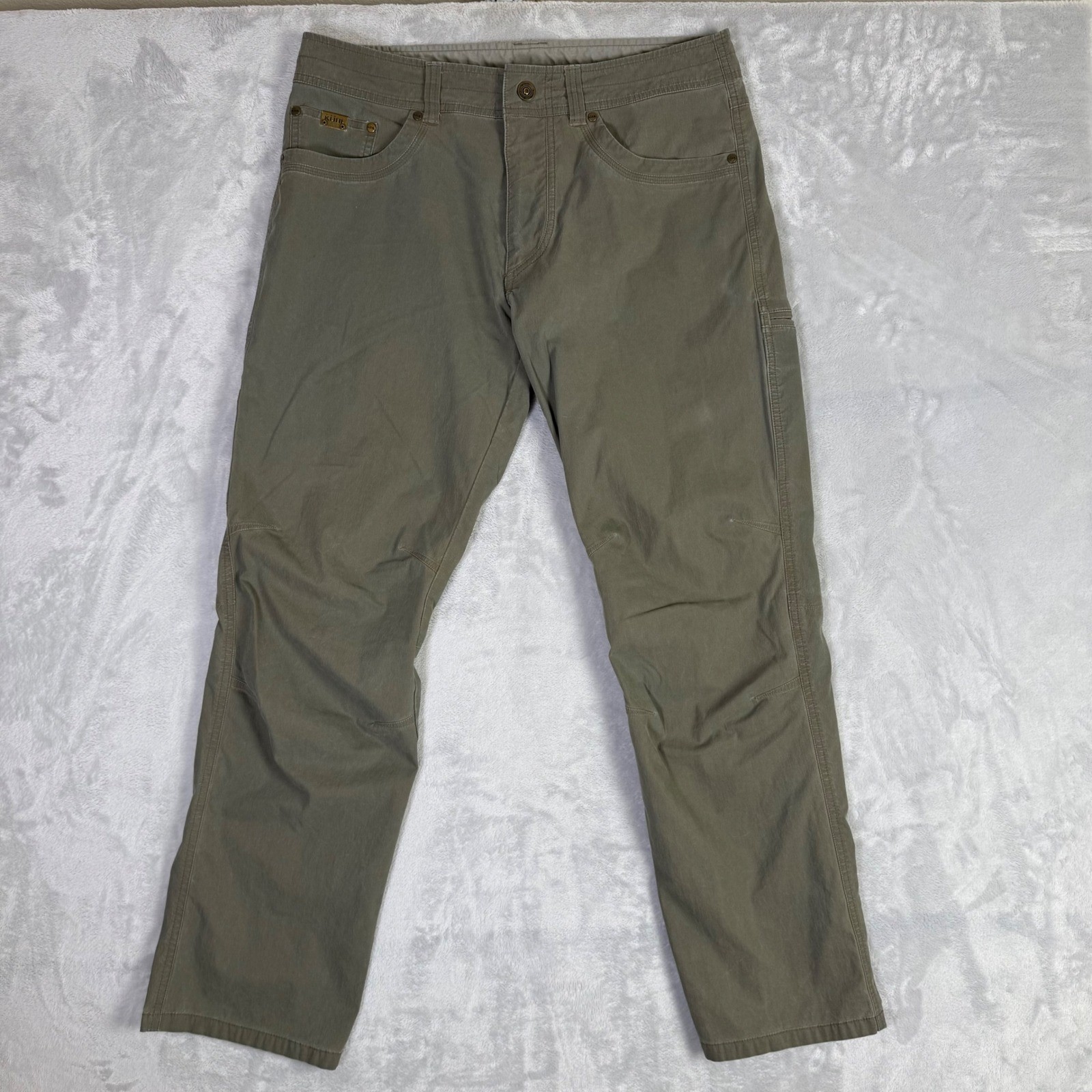 Kuhl Revolvr Pants Mens 34x32 Green Uberkuhl Stretch Hiking Outdoor Trousers