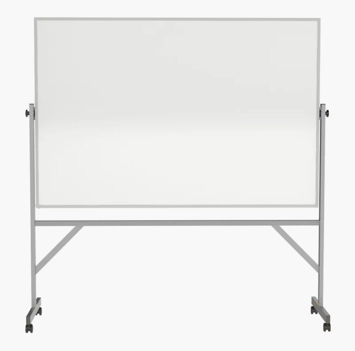 Ghent 4x6 Rolling Magnetic Whiteboard – Reversible Dry Erase Board w/ Stand