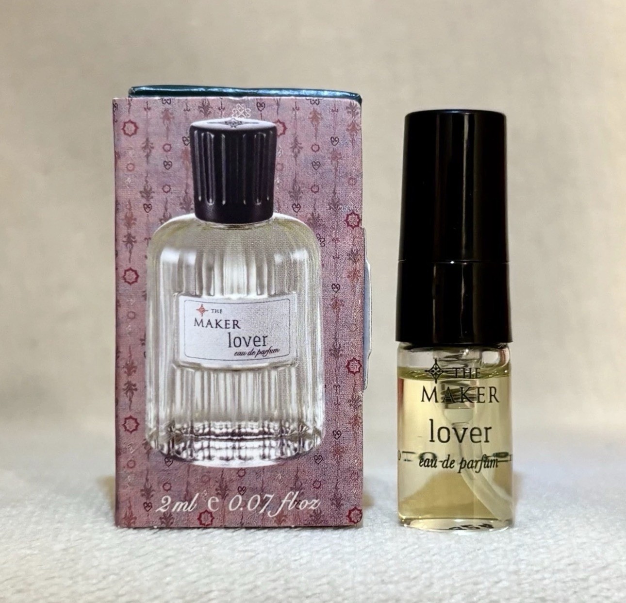 The Maker Lover EDP UNISEX Refillable Sample Spray .07oz , 2ml New in Box The Maker Lover EDP UNISEX Refillable Sample Spray .07oz , 2ml New in Box