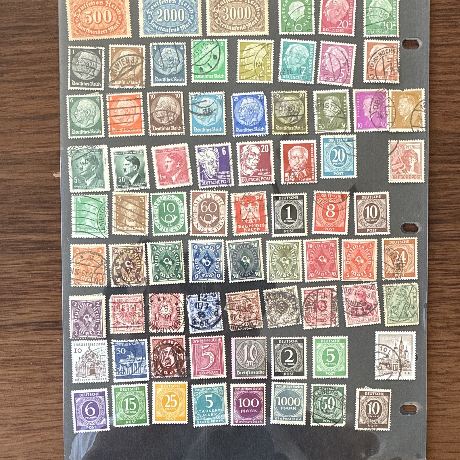 Germany Deutsches Reich & Deutsche Post Used Stamps Lot Off Paper, Handstamped Germany Deutsches Reich & Deutsche Post Used Stamps Lot Off Paper, Handstamped