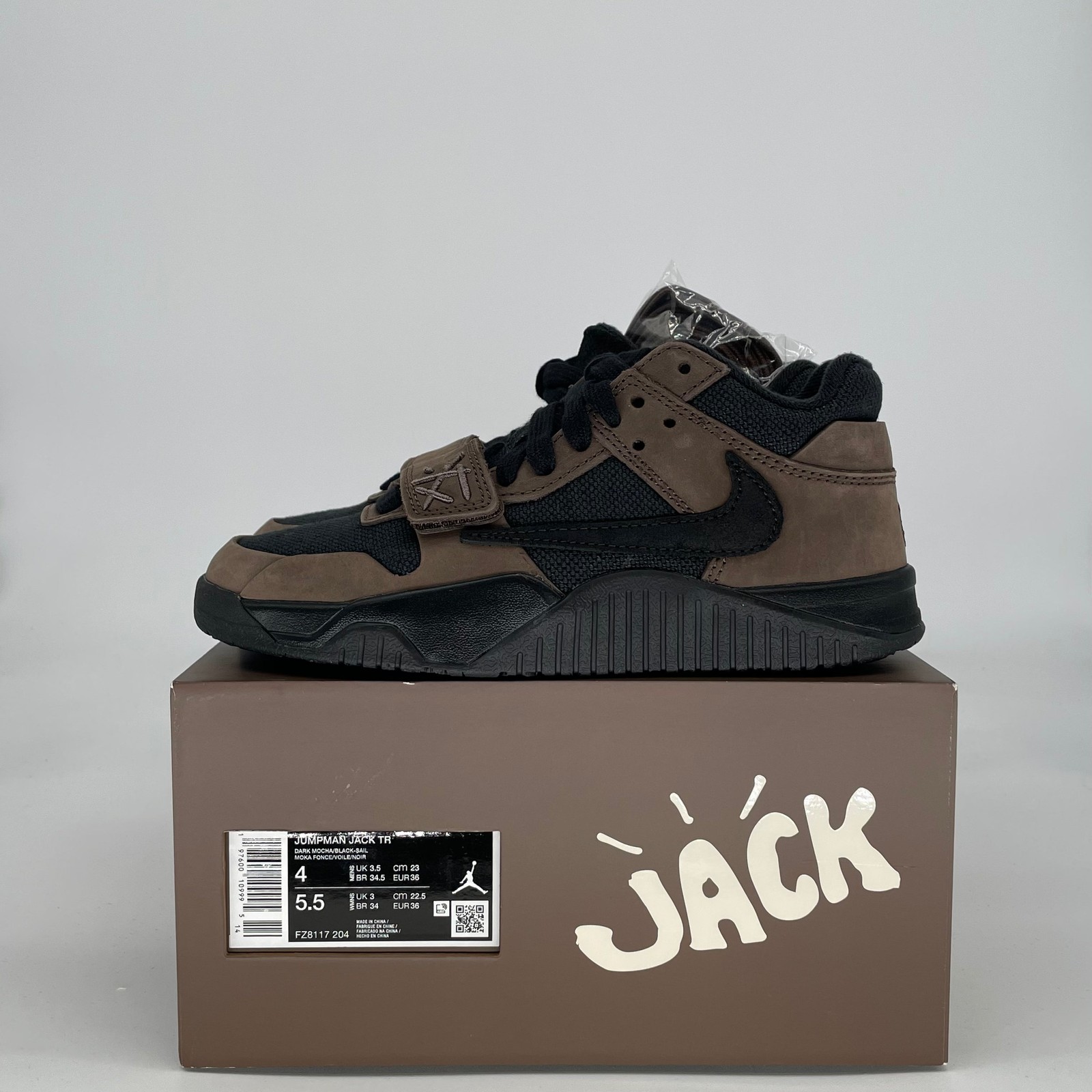 Size 4M/5.5W - Jordan Jumpman Jack TR Travis Scott Dark Mocha FZ8117-204