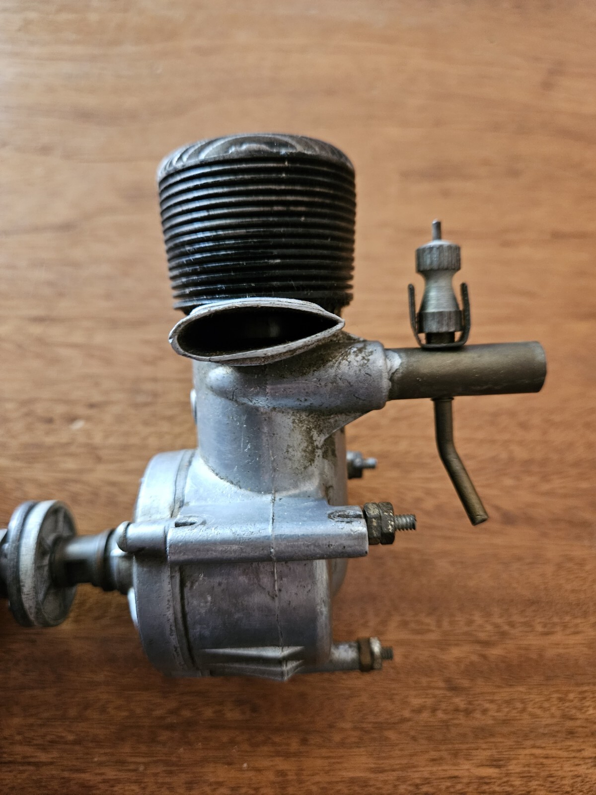 Vtg OHLSSON & RICE MODEL AIRPLANE IGNITION ENGINE Piston Moves O & R As Is GS1D