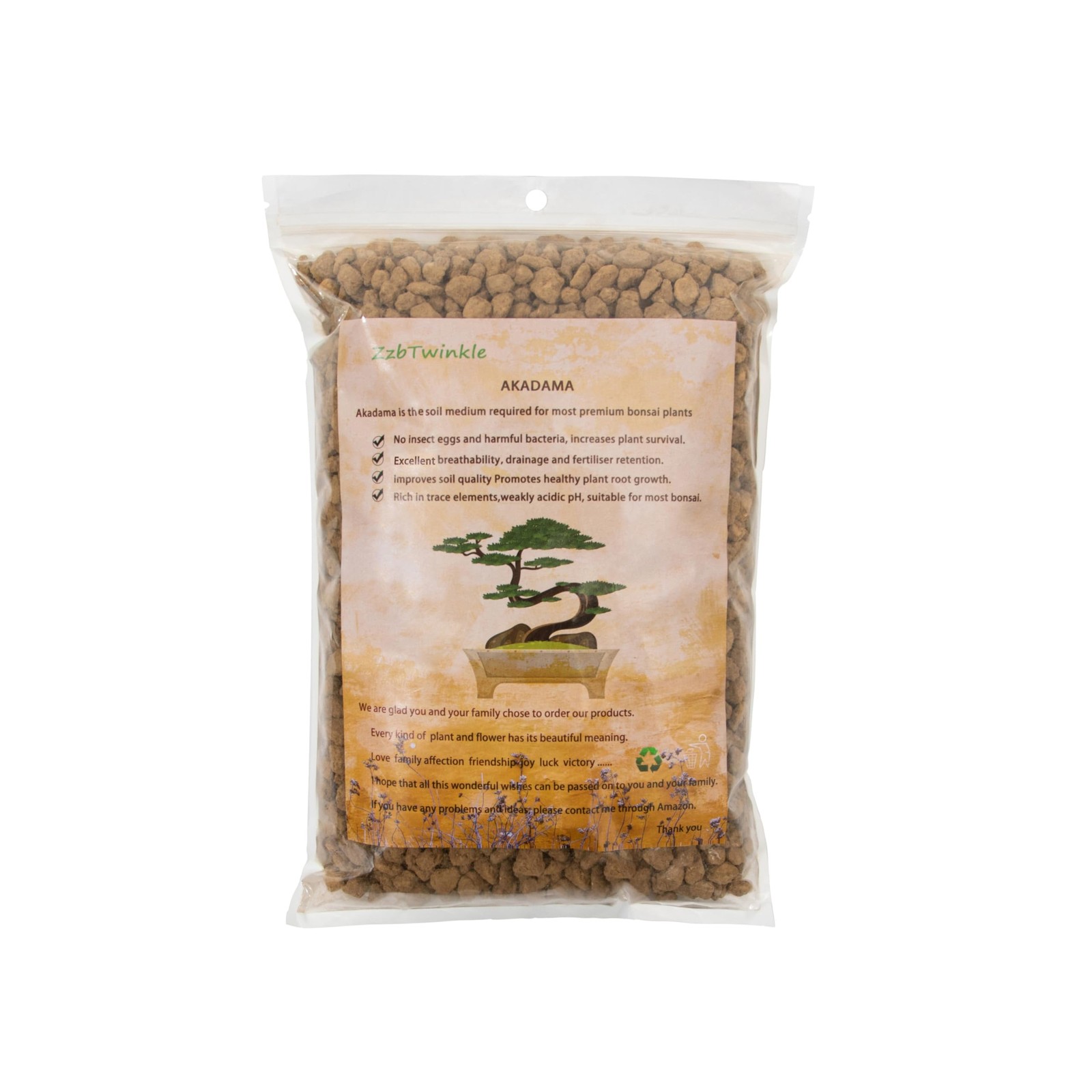 Premium Japanese Akadama Bonsai Soil - Medium Grain 6 lb for Orchids & Plants