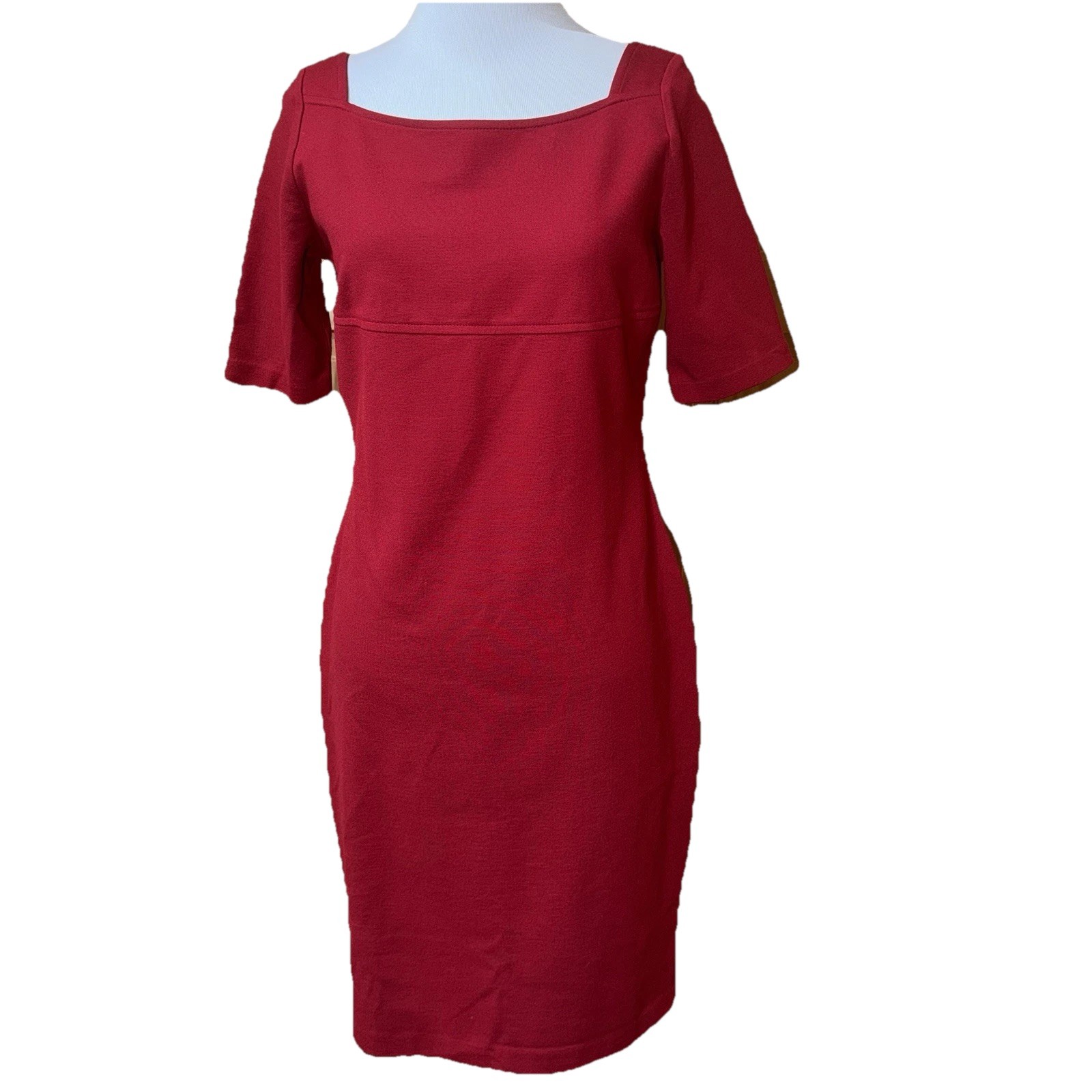 Talbots Petites Red NWT Short Sleeve Dress Size 6 Petite