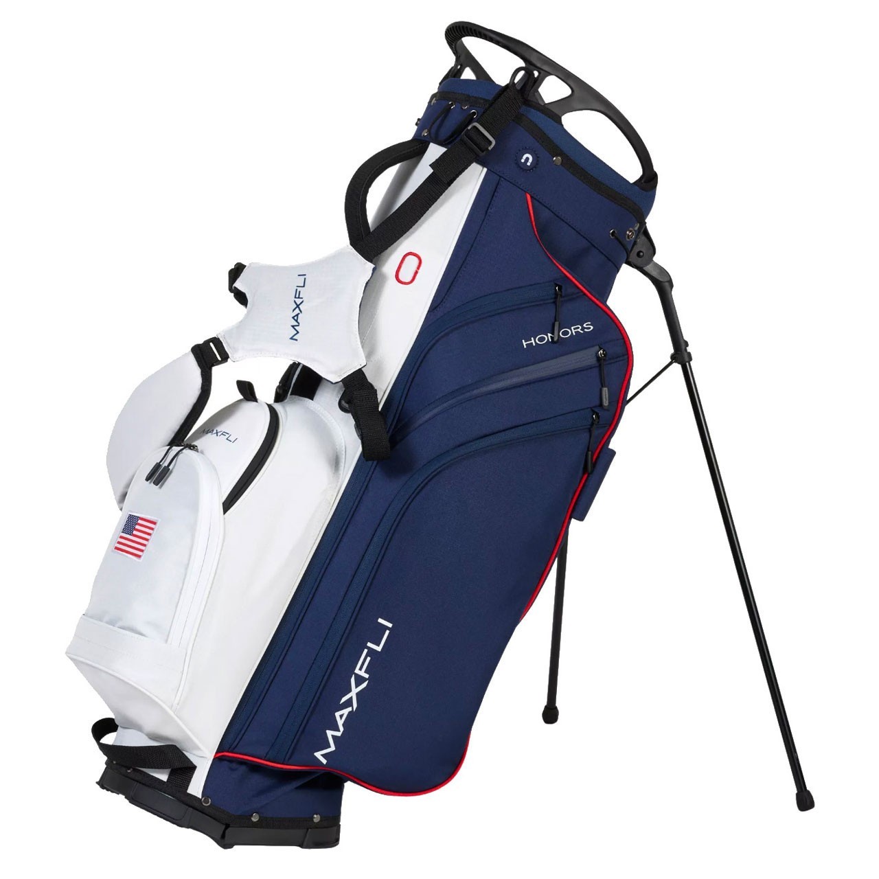 MAXFLI 2026 Honors Golf Stand Bag Red/White/Blue USA 14-Way Full-Length Divider