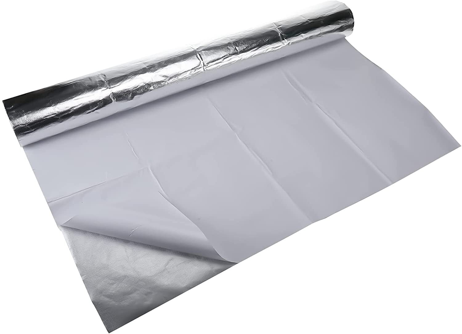 Aluminized Heat Shield Thermal Barrier Adhesive Backed Fiberglass Sheet 36x48 in