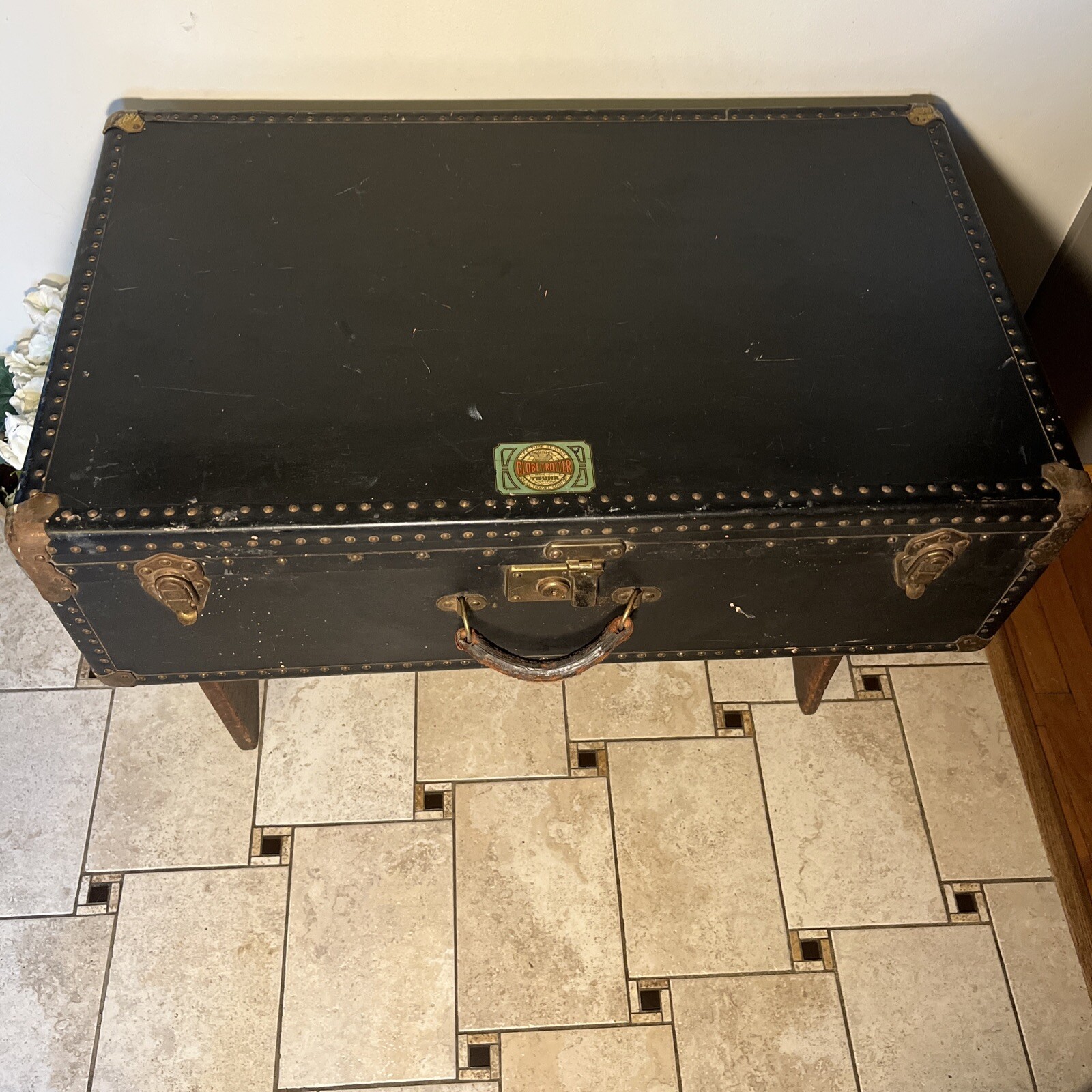 RARE Exceptional Antique Globetrotter Trunk